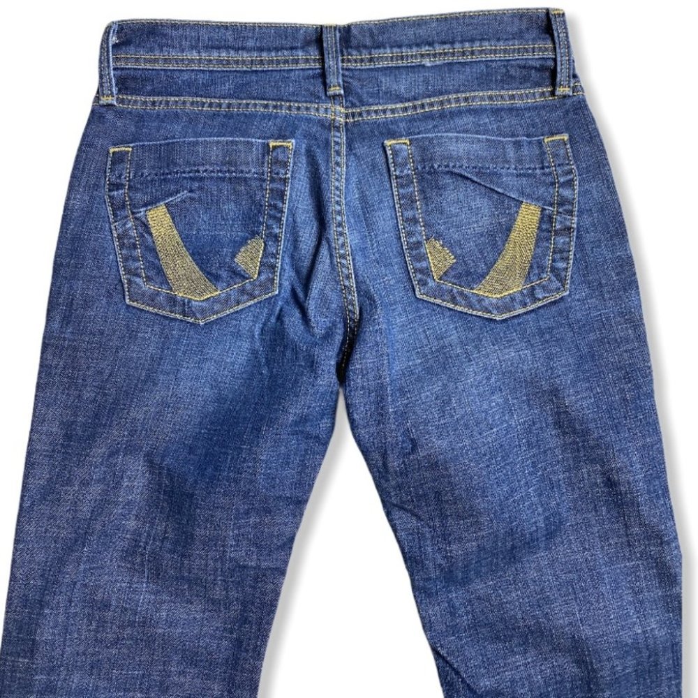 Dry Aged Denim James Jeans Antique Gold Bootleg - Picture 3 of 16